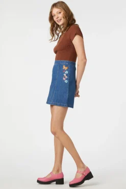 Flora Embroidered Skirt