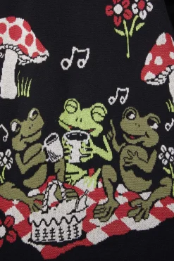 Froggy Picnic Cardigan