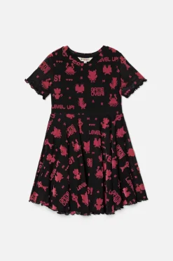 Game Over Kids Mesh Dress