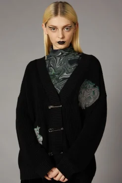Gargoyle Embroidered Cardi