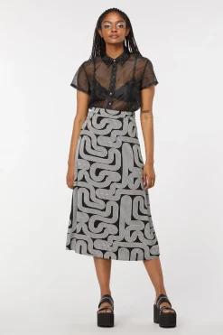 Geo Midi Skirt