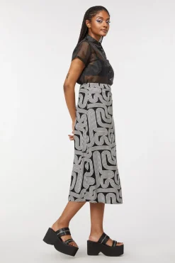 Geo Midi Skirt