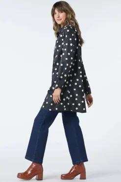 Georgie Spot Collared Raincoat