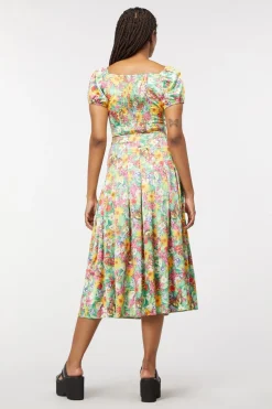 Glade Satin Midi Skirt