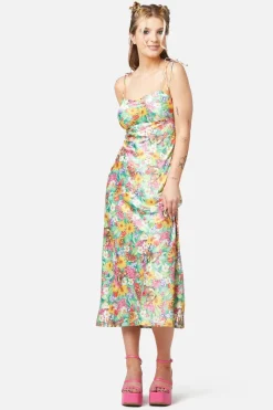 Glade Satin Slip Dress