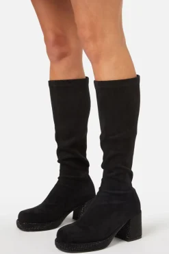 Glitter Sole Knee Boot