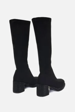 Glitter Sole Knee Boot