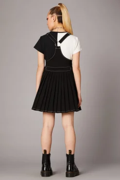 Goth Pleated Twill Pinny