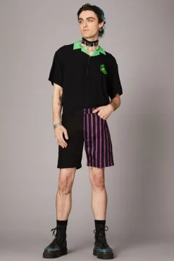 Goth Stripe Contrast Short