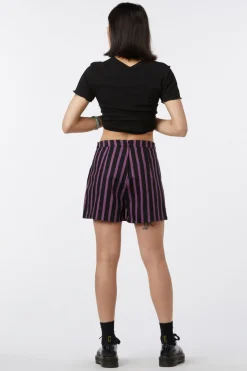 Goth Stripe Drill Skort