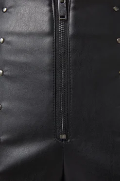 Goth Studded Pu Leggings