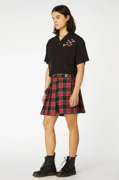 Goth Tartan Clip Skort
