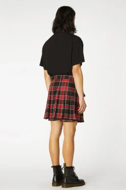 Goth Tartan Clip Skort