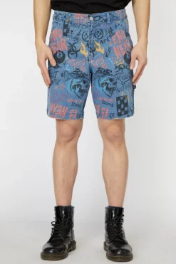 Graffiti Denim Unisex Short