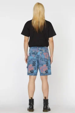 Graffiti Denim Unisex Short