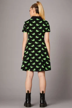 Green Ghost Collar Dress