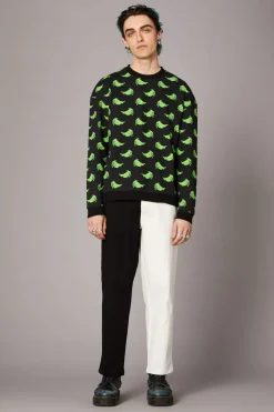 Green Ghost Goth Sweater