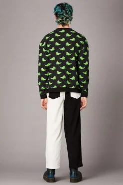 Green Ghost Goth Sweater