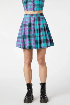 Grinning Tartan Pleated Skirt