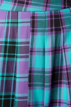 Grinning Tartan Pleated Skirt