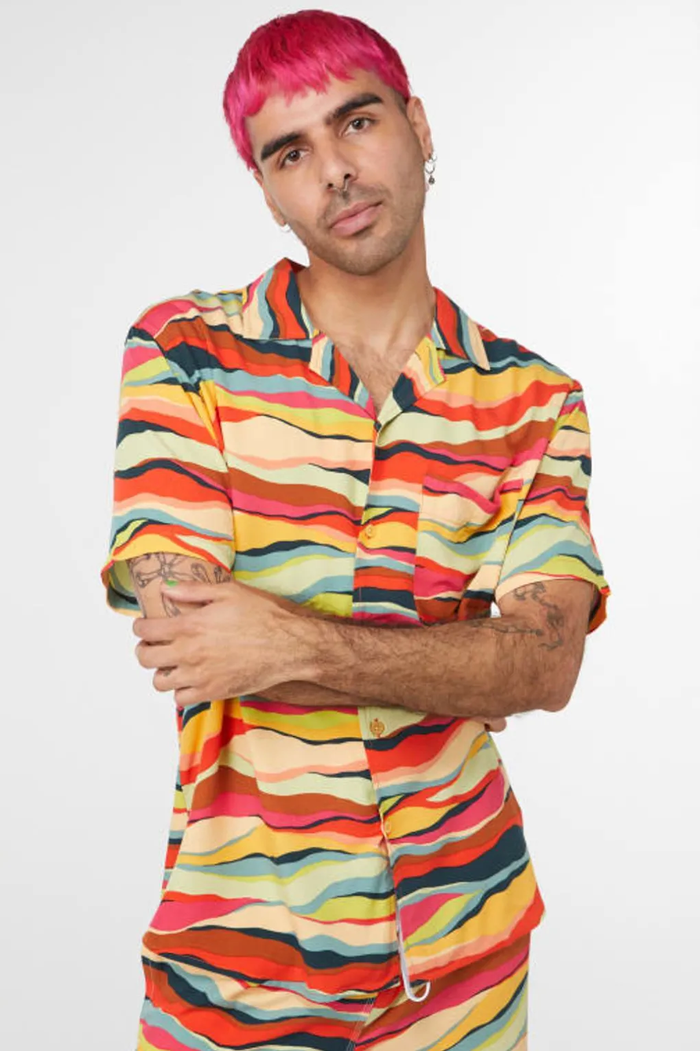 Grounded Satin Ss Shirt