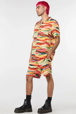 Grounded Satin Ss Shirt