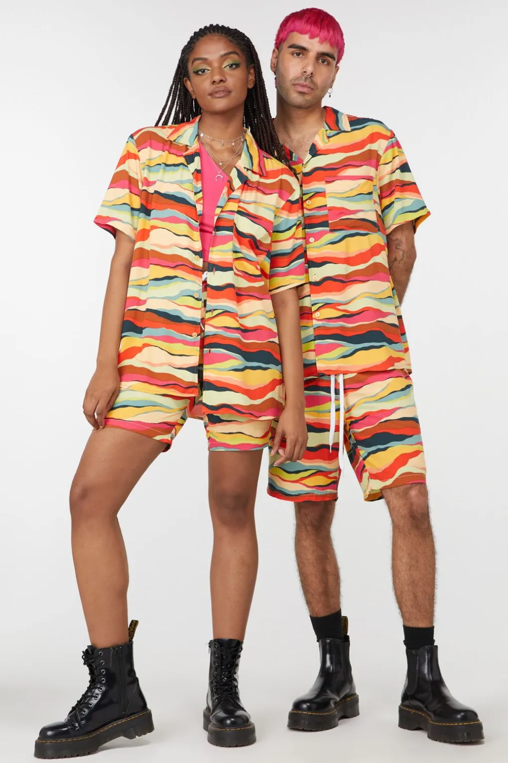 Grounded Satin Ss Shirt