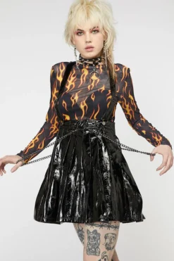 Grunge Pleated Pinny