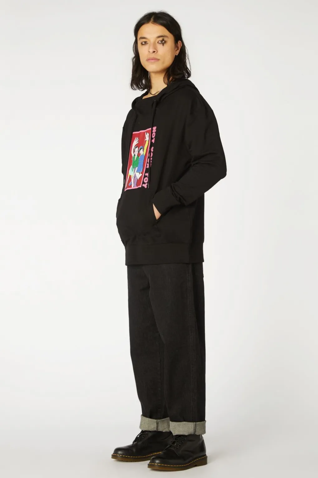 Grunge Printed Hoodie