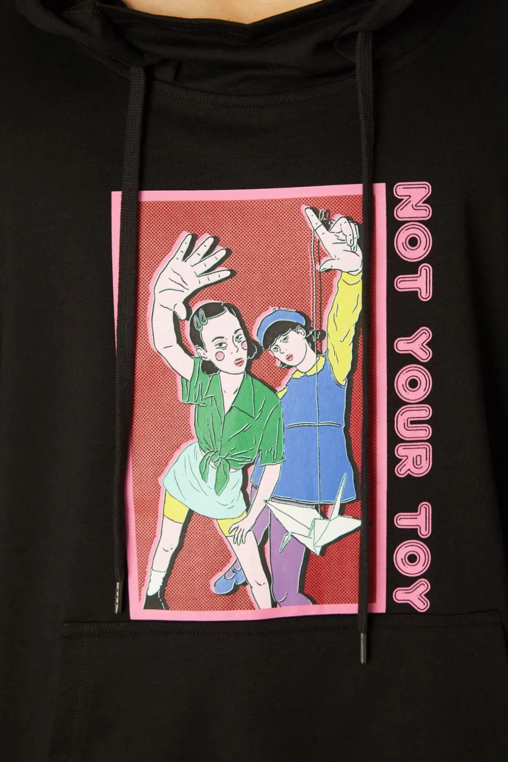 Grunge Printed Hoodie