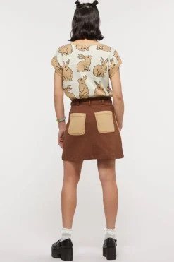 Hamlet Split Drill Skirt