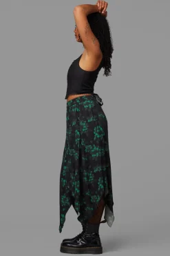 Haunted Bloom Floral Skirt
