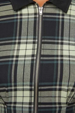 Haunted Bloom Tartan Skater Dress