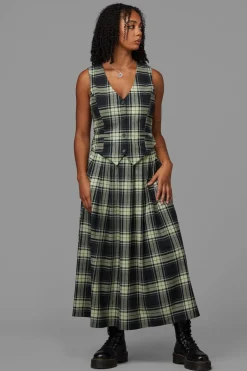 Haunted Bloom Tartan Vest