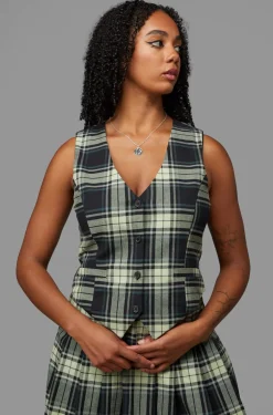 Haunted Bloom Tartan Vest