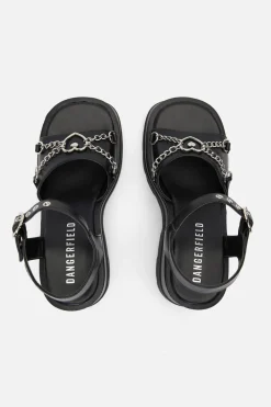 Heart Trim Platform Sandal