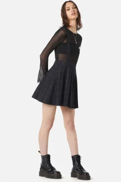 High Society Pleated Tartan Skirt