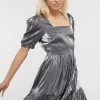 Holographic Ruffle Dress