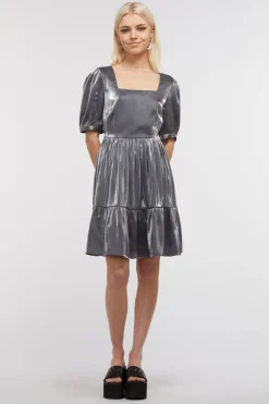 Holographic Ruffle Dress
