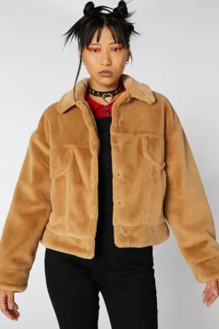 Hot Rod Girls Faux Fur Jacket