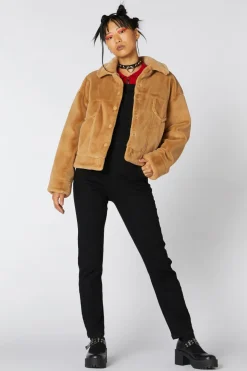 Hot Rod Girls Faux Fur Jacket