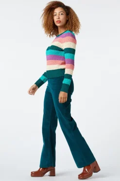 Indie Stripe Knit Sweater