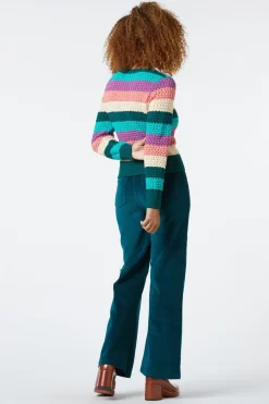 Indie Stripe Knit Sweater