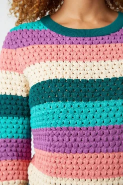 Indie Stripe Knit Sweater