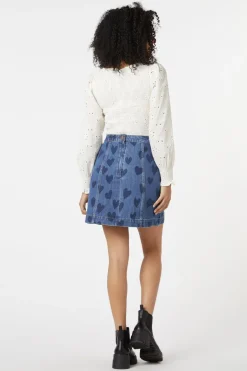 Indigo Hearts Skirt