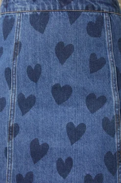 Indigo Hearts Skirt