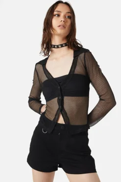 Industrial Hybrid Mesh Blouse