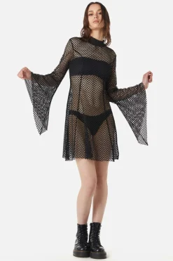 Industrial Hybrid Mesh Dress