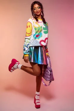 Infrared Pu Circle Skirt