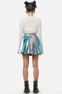 Infrared Pu Circle Skirt